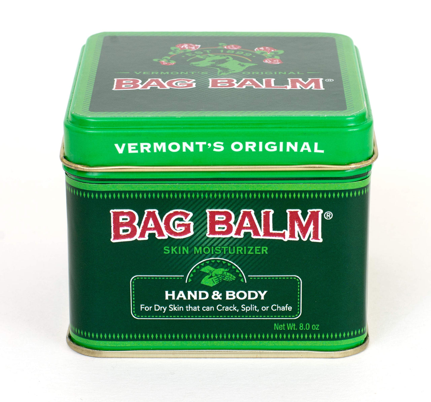 Bag Balm Vermont's Original for Dry Chapped Skin Conditions 8 Ounce Tin