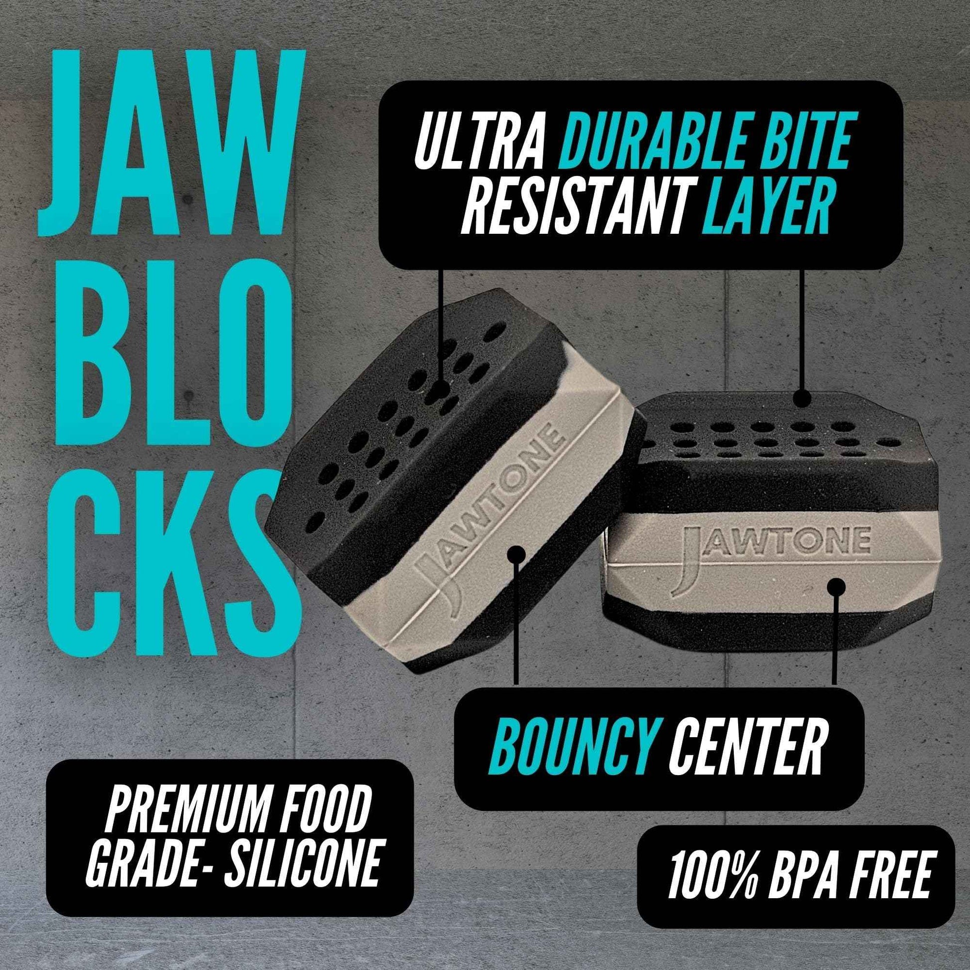 JawBlocks™ - Face Gym & Jaw Exerciser for Men & Woman [3 levels 6pcs kit] powerful jawline shaper | double chin eliminator | jawline exerciser| double chin reducer| face lift device & Jaw trainer