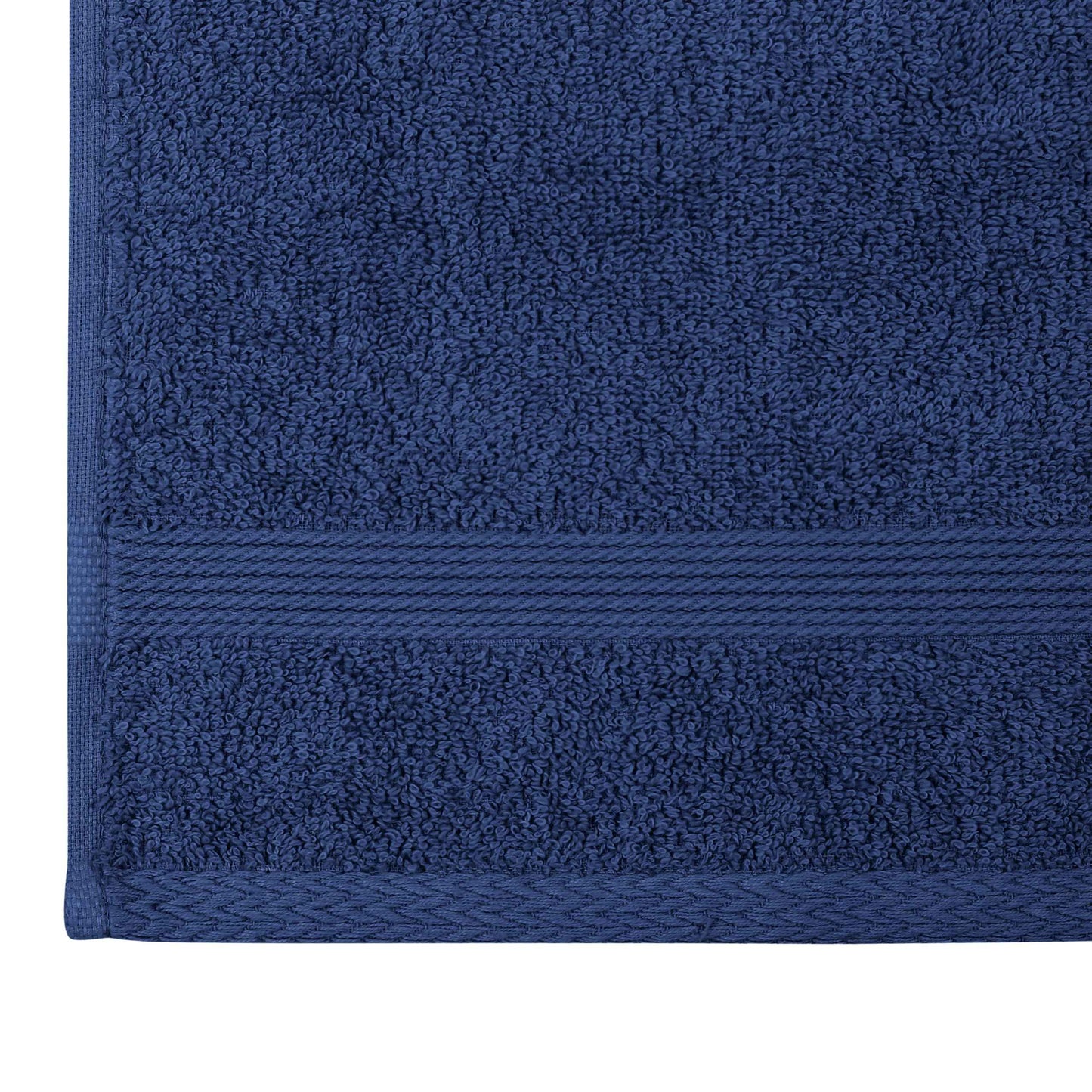 Organix Luxury Washcloth Set for Bathroon, Premium Cotton 12 Pack Face Cloth Set 13x13 Inch, Lightweight Highly Absorbent and Soft Feel Touch, Ideal for a Hotel & Spa Quality Experience (Navy)