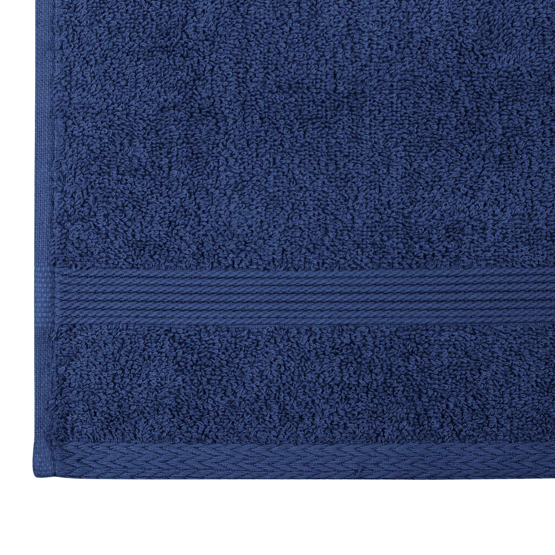 Organix Luxury Washcloth Set for Bathroon, Premium Cotton 12 Pack Face Cloth Set 13x13 Inch, Lightweight Highly Absorbent and Soft Feel Touch, Ideal for a Hotel & Spa Quality Experience (Navy)