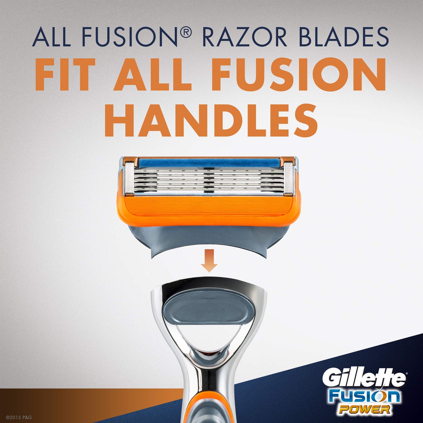 Gillette Fusion Power Men's Razor Blade Refills, 8 Count