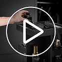 Black Wooden Cologne Organizer for Men | 360° Rotating