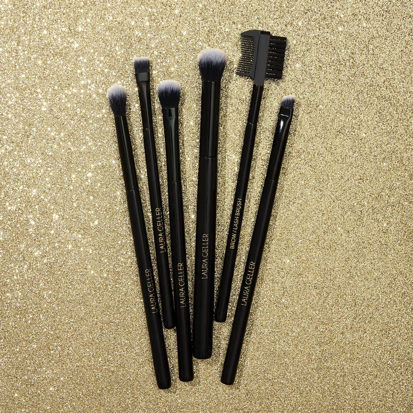 LAURA GELLER NEW YORK All-Over Eye Shadow Brush, Black Wooden Handle