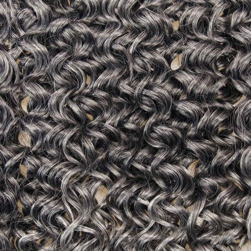 8 Packs Curly Crochet Hair GoGo Curl Crochet hair for Black Women Deep Wave Braiding hair,Synthetic Bohemian Crochet Braid Water Wave Crochet hair Extensions(Tgrey, 18inch)