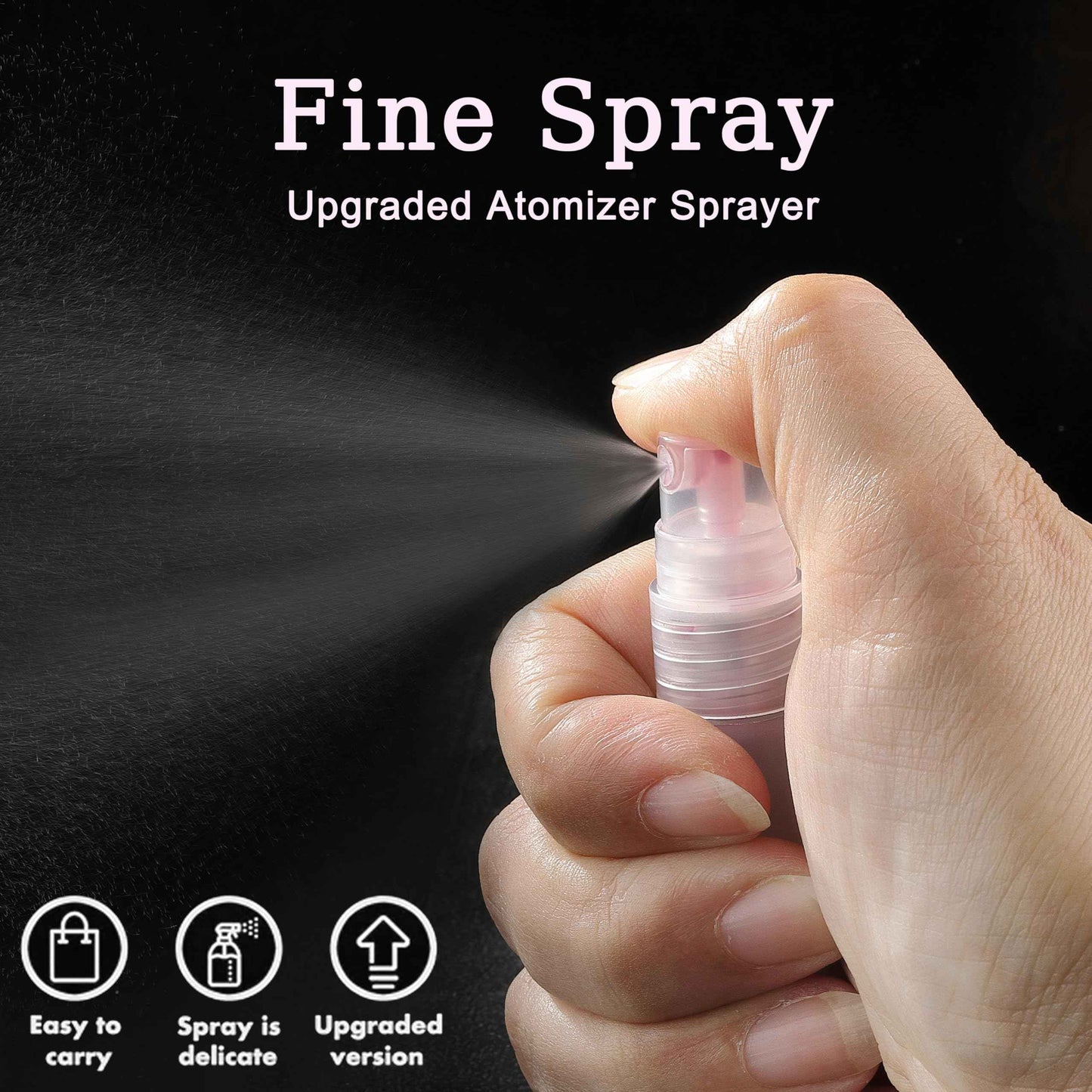 KCKHFA 10 Pack 5ml Mini Perfume Sample Bottles, Fine Mist Perfume Spray Bottle for Travel, Portable Atomizer Sprayer