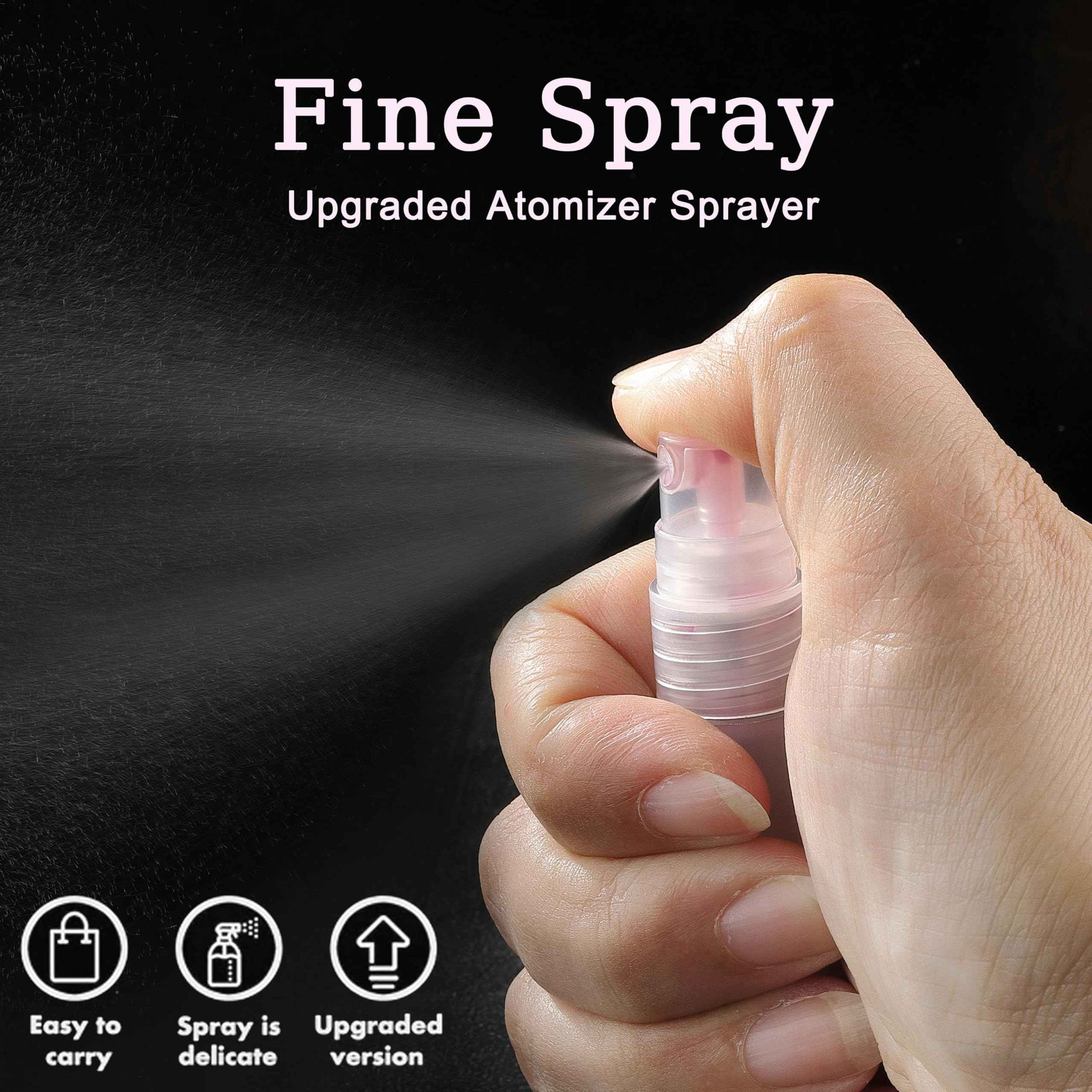 KCKHFA 10 Pack 5ml Mini Perfume Sample Bottles, Fine Mist Perfume Spray Bottle for Travel, Portable Atomizer Sprayer