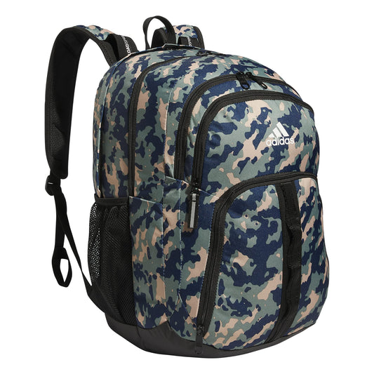 adidas Prime 6 Backpack, Essential Camo Crew Navy-Silver Green/Black, One Size