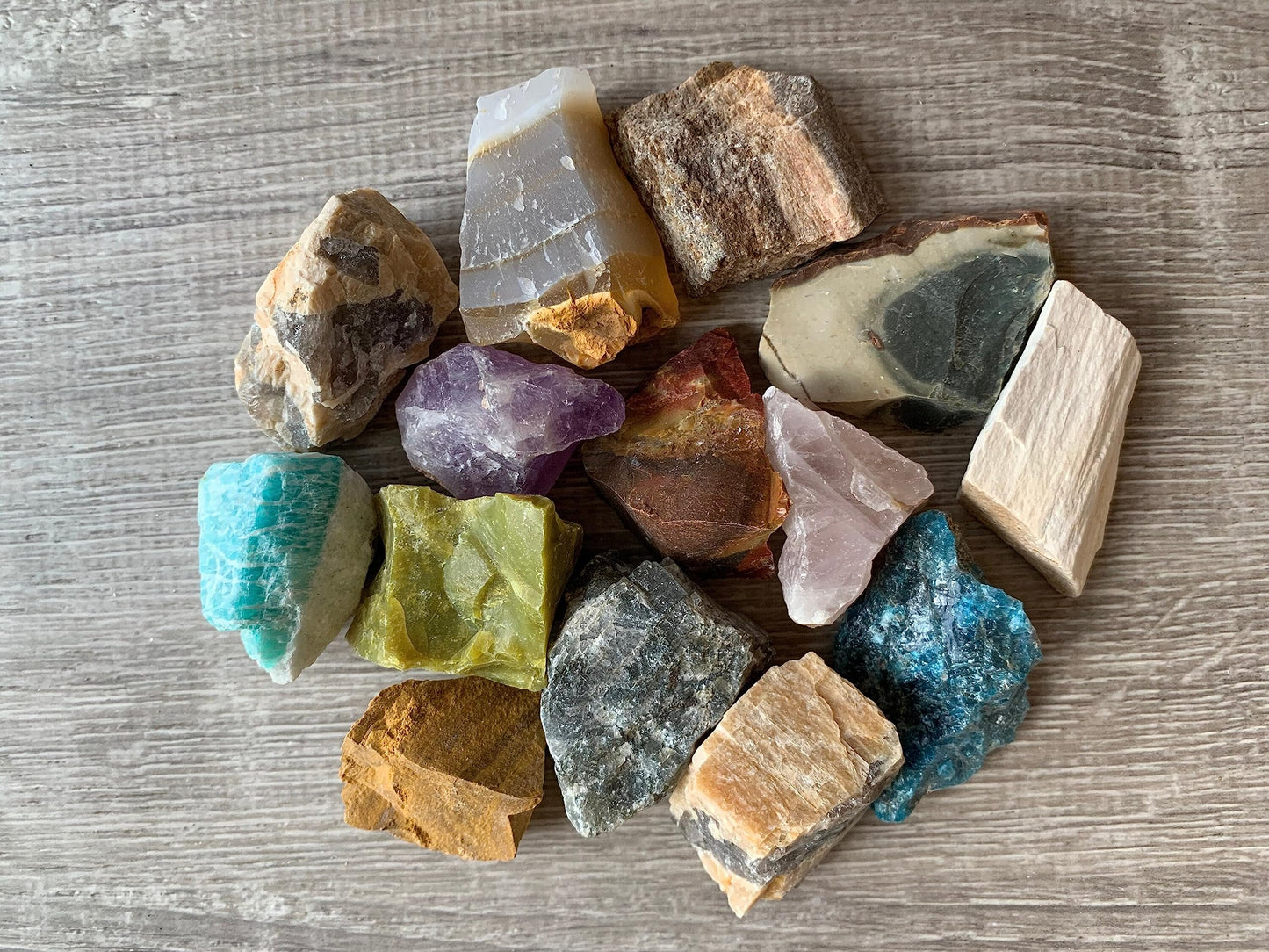 GAF TREASURES Wholesale Raw Assorted Crystals, Natural Assorted Stone, Natural Rough Assorted Crystals, Assorted Rough, Assorted Healing Crystals (Assorted, 0.25 Pound)