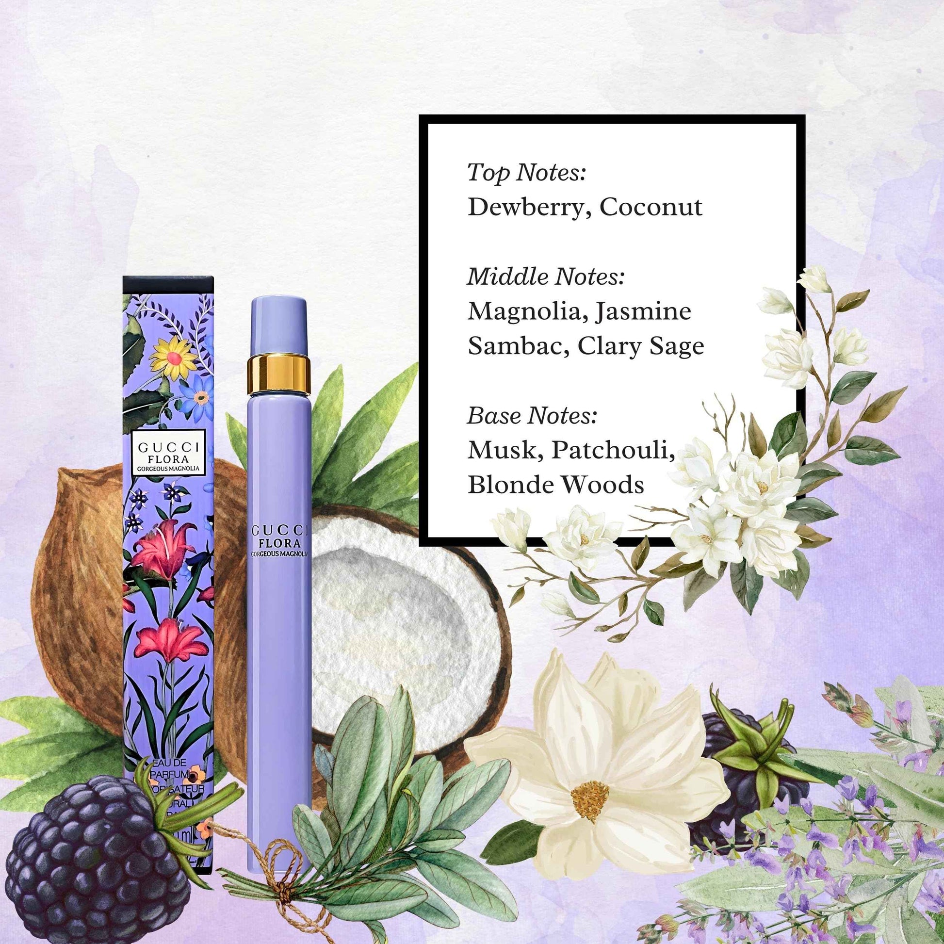 Gucci Flora Gorgeous Magnolia by Gucci for Women 0.33 oz Eau de Parfum Spray