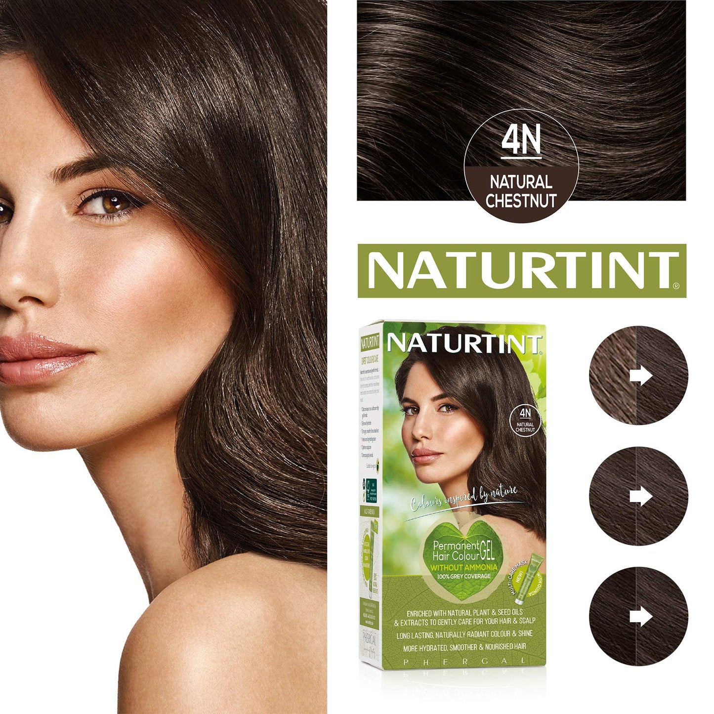 Naturtint Hair Color Permanent, 4N Natural Chestnut, 5.28 Ounce