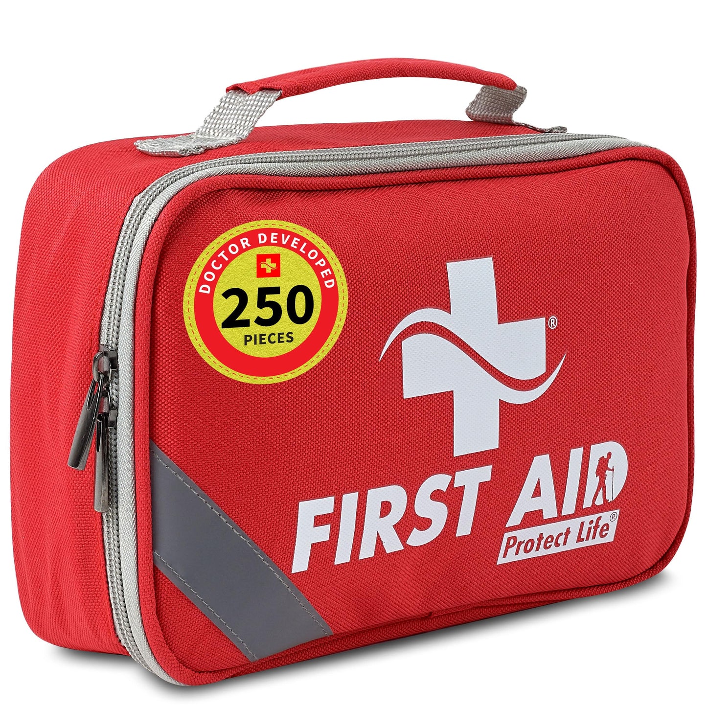 Protect Life First Aid Kit for Home/Business, HSA/FSA Eligible Emergency Kit | Medical First Aid Kit | Camping First Aid Kit Hiking | Small First Aid Kit for Car | Travel First Aid Kit Mini - 250pcs