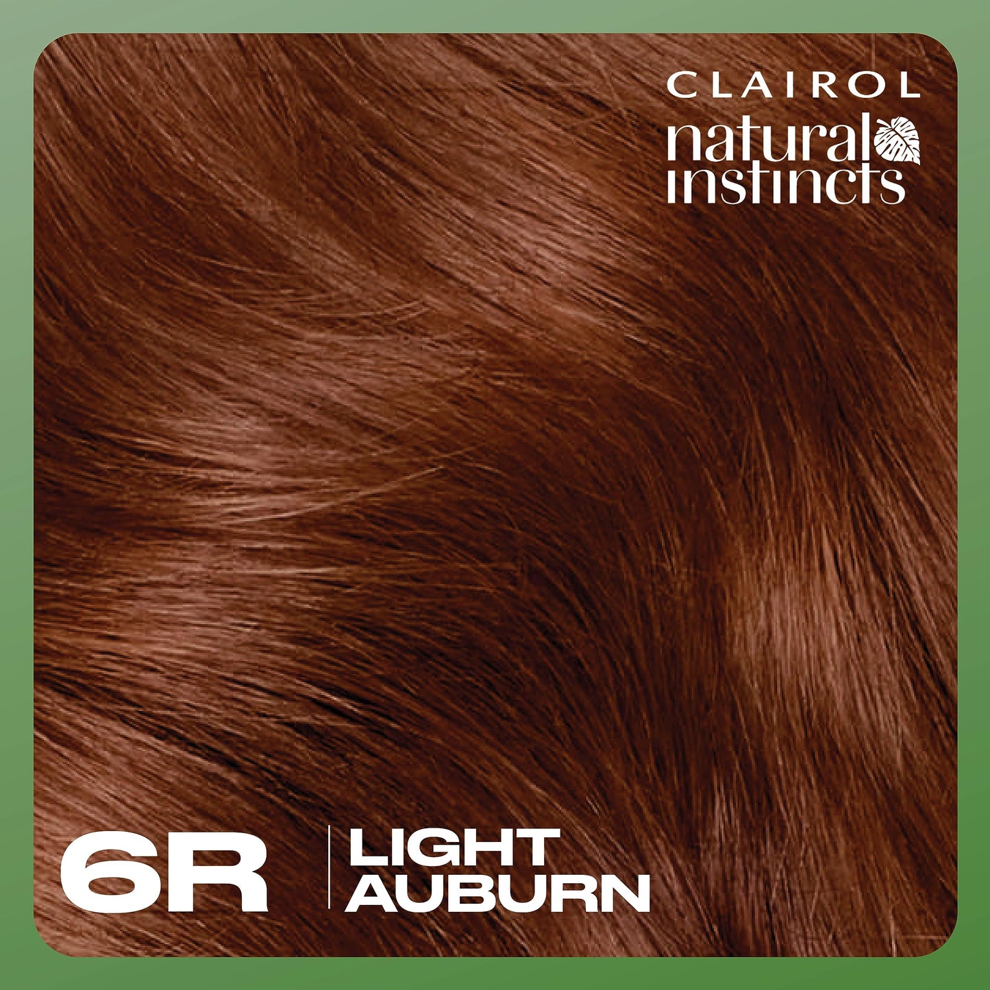 Clairol Natural Instincts Demi-Permanent Hair Dye, 6R Light Auburn Hair Color, Pack of 1