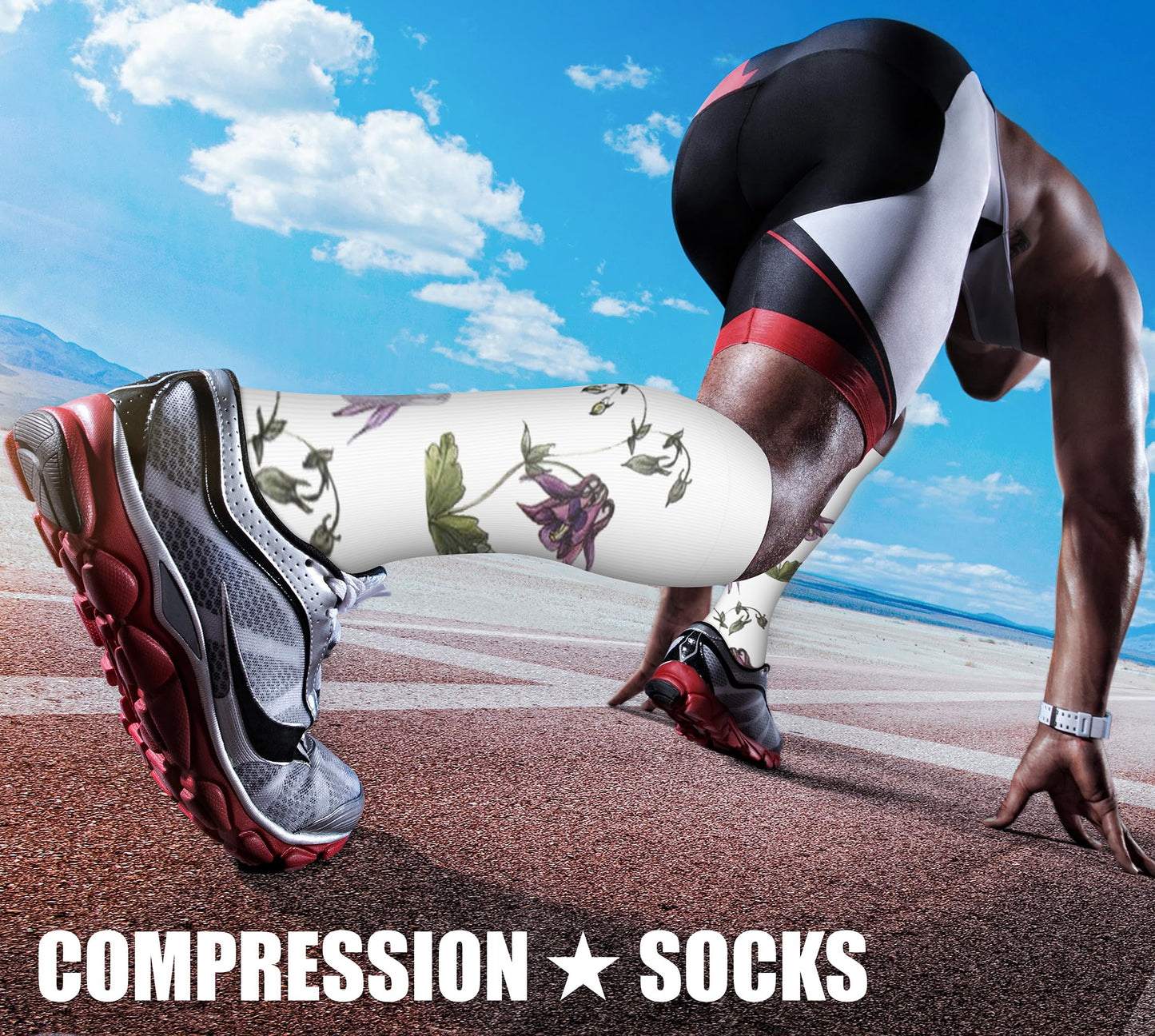 CHARMKING Compression Socks for Women & Men Circulation (3 Pairs) 15-20 mmHg is Best Athletic for Running, Flight Travel, Support, Cycling, Pregnant - Boost Performance, Durability (S/M, Multi 66)