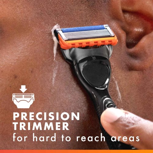 Gillette Fusion5 Power Razor Refills for Men, 6 Razor Cartridges, Larger Lubrication Strip, Precision Trimmer, 5-Blade Razor Blades for Close Shave, Holiday Gifts for Men