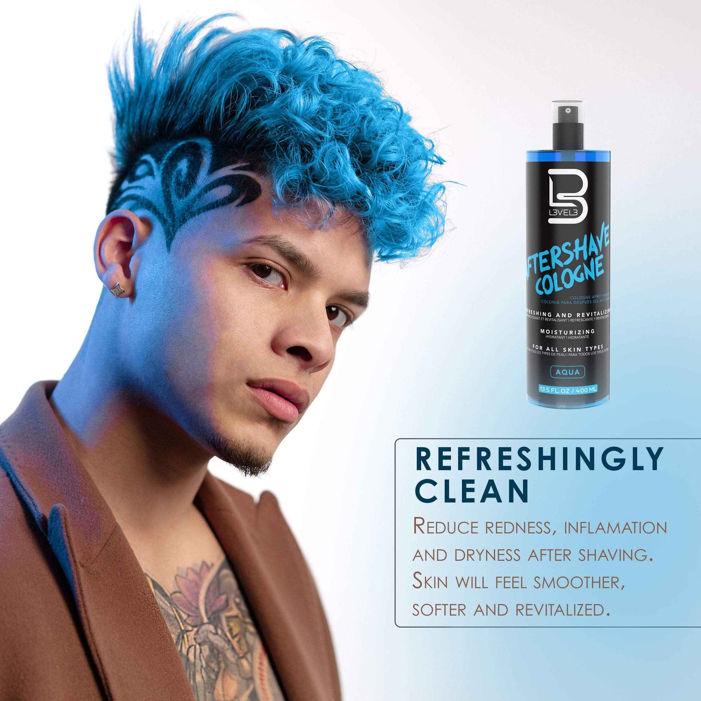 L3 - Level 3 Shaving Gel & Aftershave Kit - Calms Redness and Irritation - Hydrating and Refreshing for your Skin - Straight Razor Shave Gel - Non-Irritating - Refreshing Smell