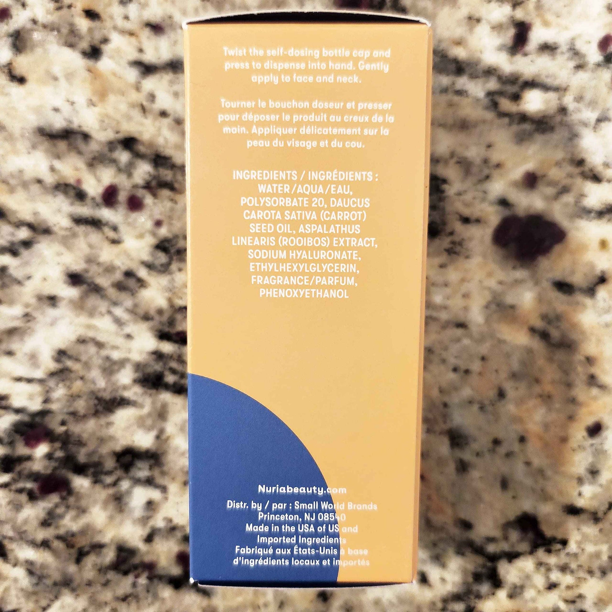 Nuria - Defend Skin Restoring Serum, Antioxidant Serum for All Skin Types, Skin Care Serum with Carrot Seed Oil, Rooibos Red Tea, and Sodium Hyaluronate, 25mL/0.8 fl oz