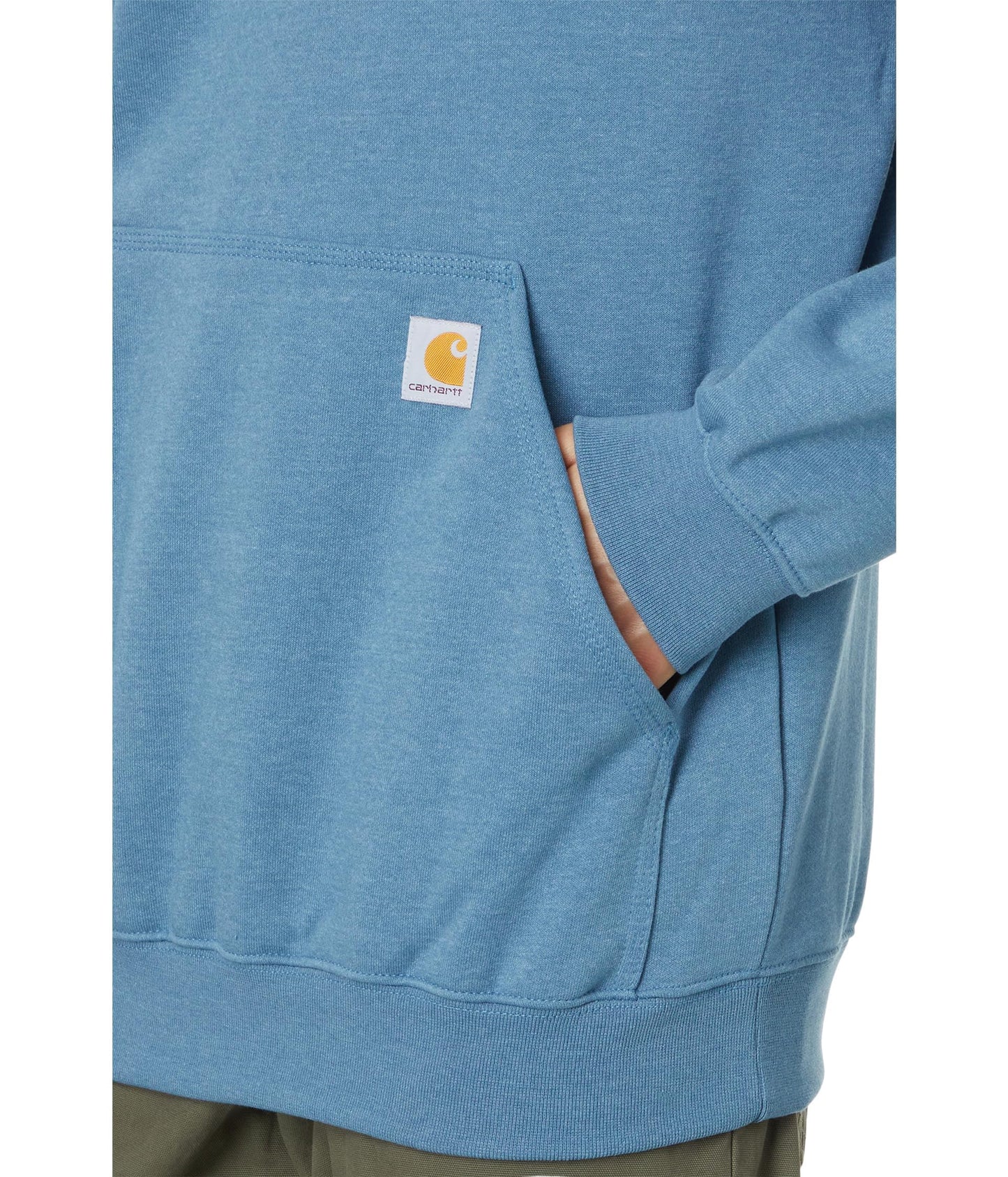 Carhartt Men's Loose Fit Midweight Logo Sleeve Graphic Sweatshirt, Thundercloud Heather