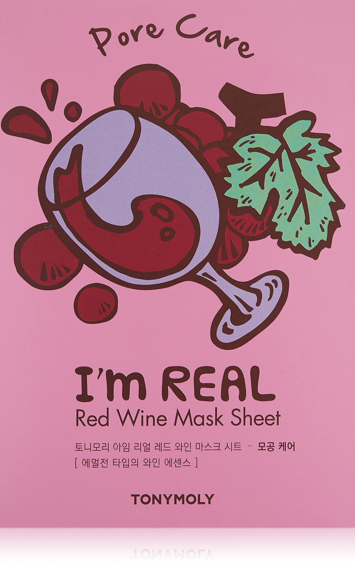 Tonymoly I'm Real Red Wine Sheet Mask, 10 Count