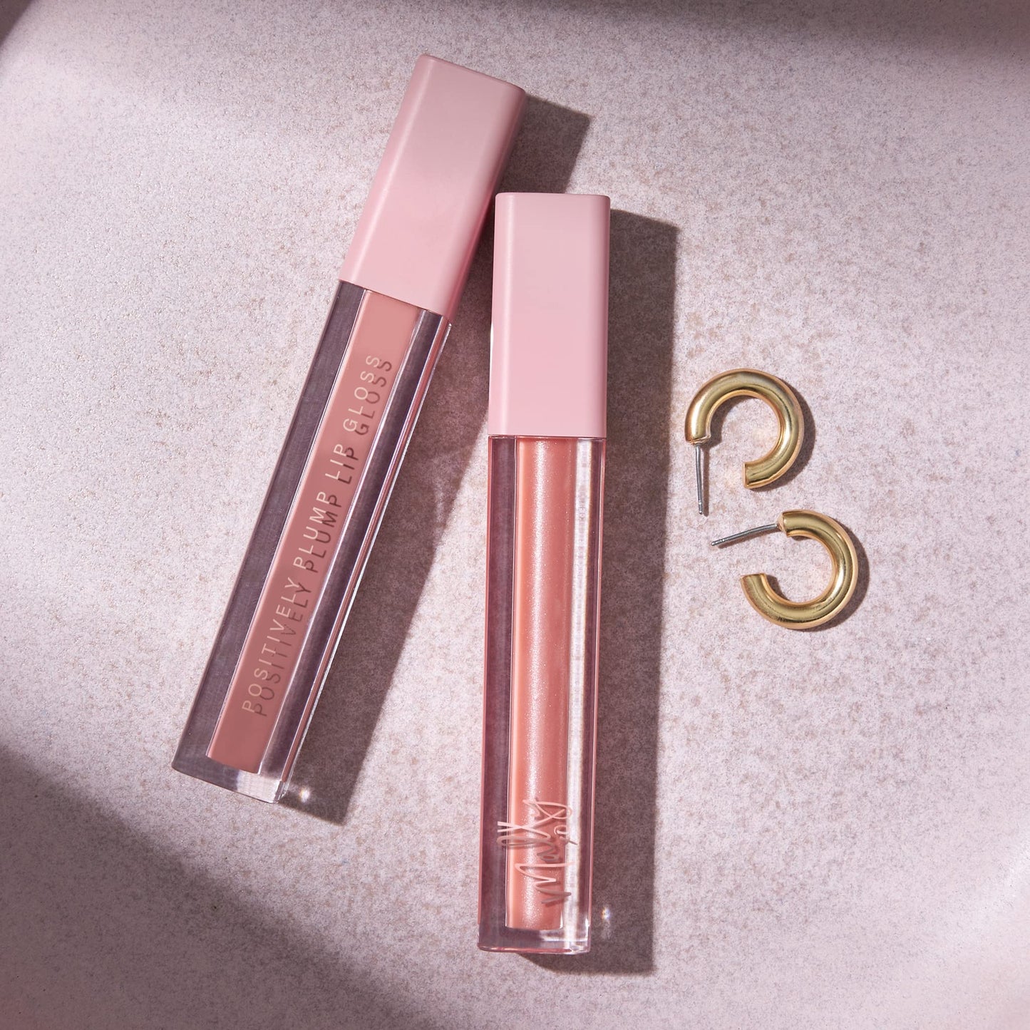 Mally Beauty Positively Plump Lip Gloss | High-Shine Hydrating Lightweight & Comfortable Wear, Mega Maple