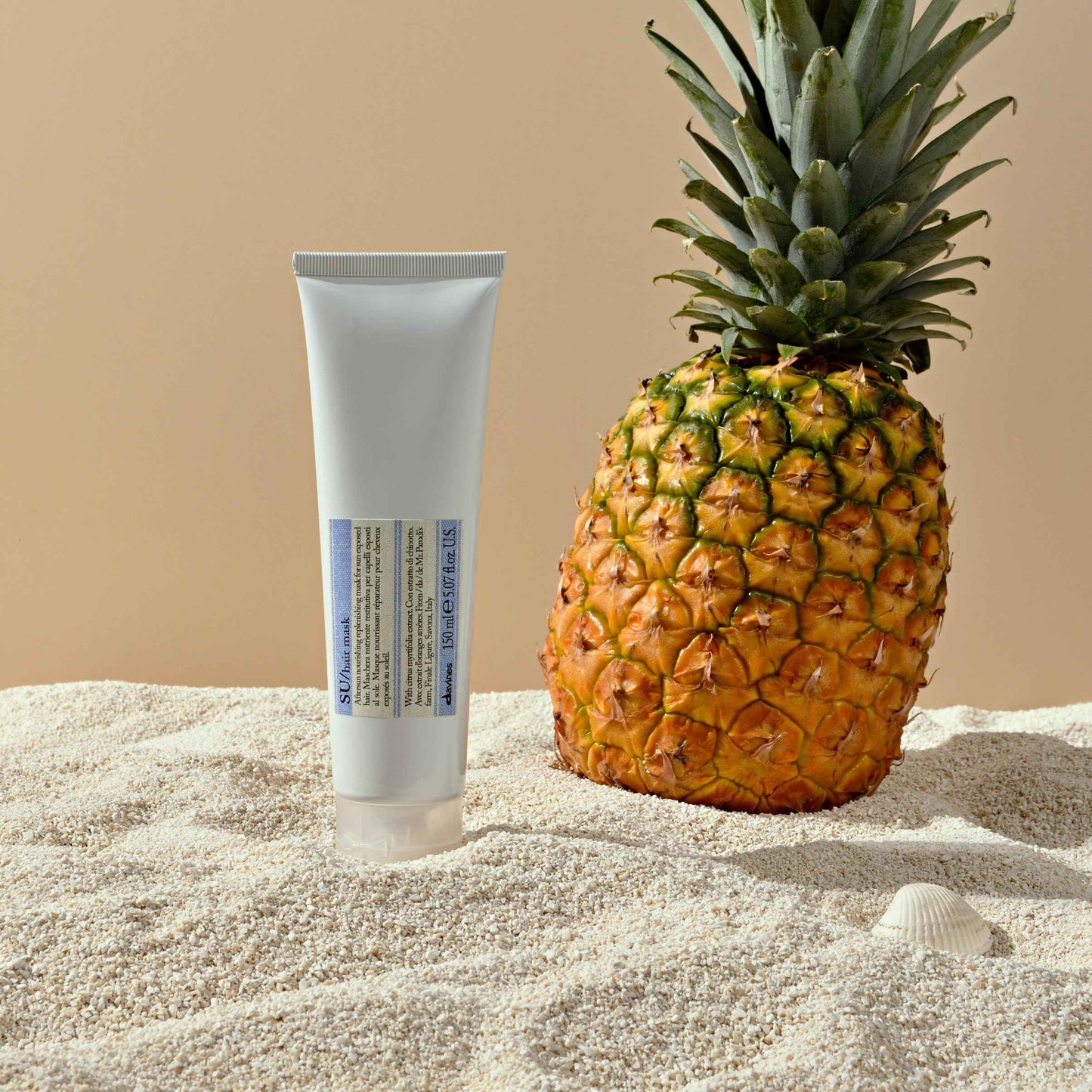 Davines SU Hair Mask, Restore Moisture And Hydrate Sun-Exposed Hair, Restore Softness To Dry And Dull Hair, 5.07 Fl. Oz.