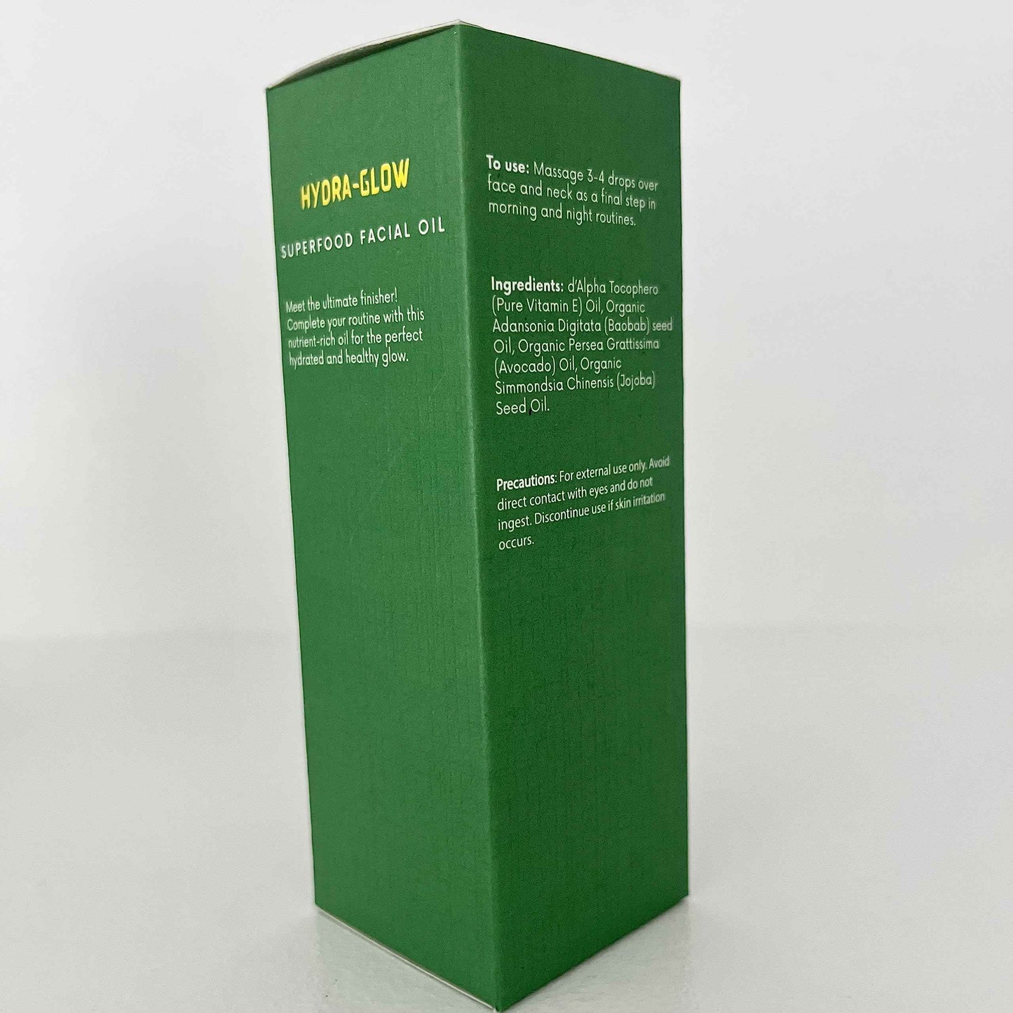 Glow Village Hydra-Glow Superfood Facial Oil | Skin-Smoothening, Nutrient- Rich, Fragrance-free, Lightweight | Vitamin E, Baobab, Avocado and Jojoba Oils | Day and Night oil | 1 oz