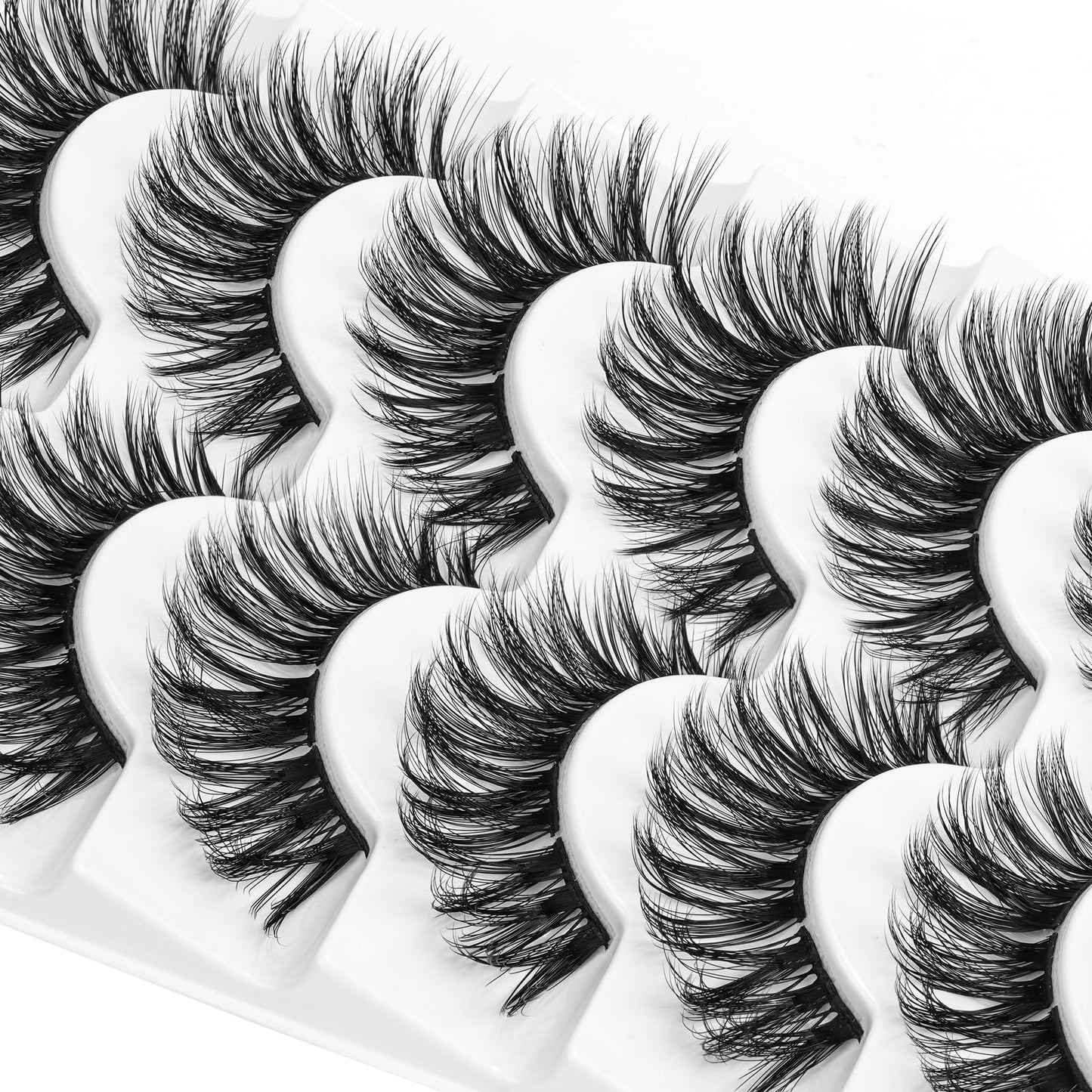 Lash Clusters 8 Pairs Crislashes 9-16mm Strip Cluster Lashes C/D Curl Eyelash Clusters Manga Volume Lash Clusters DIY Eyelash Extensions Reusable Cluster Eyelash Extensions (Clusters 01)