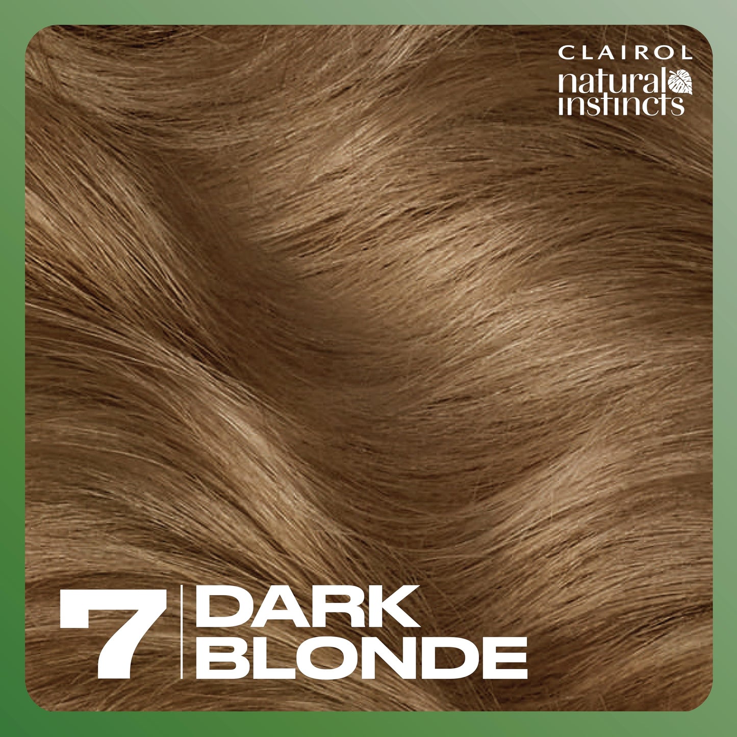 Clairol Natural Instincts Demi-Permanent Hair Dye, 7 Dark Blonde Hair Color, Pack of 1