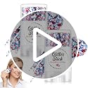 Waterproof Patriotic Glitter Stick - Red, White & Blue for 4th of July