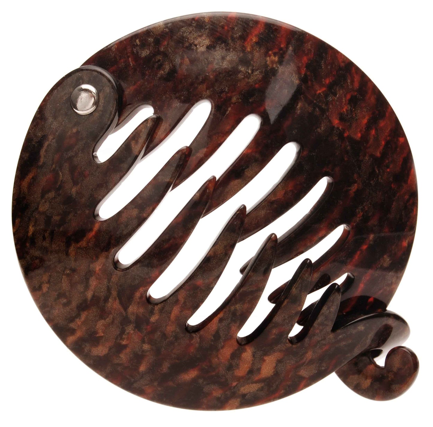 France Luxe Large Yvette Ponytail Clip - Mojave