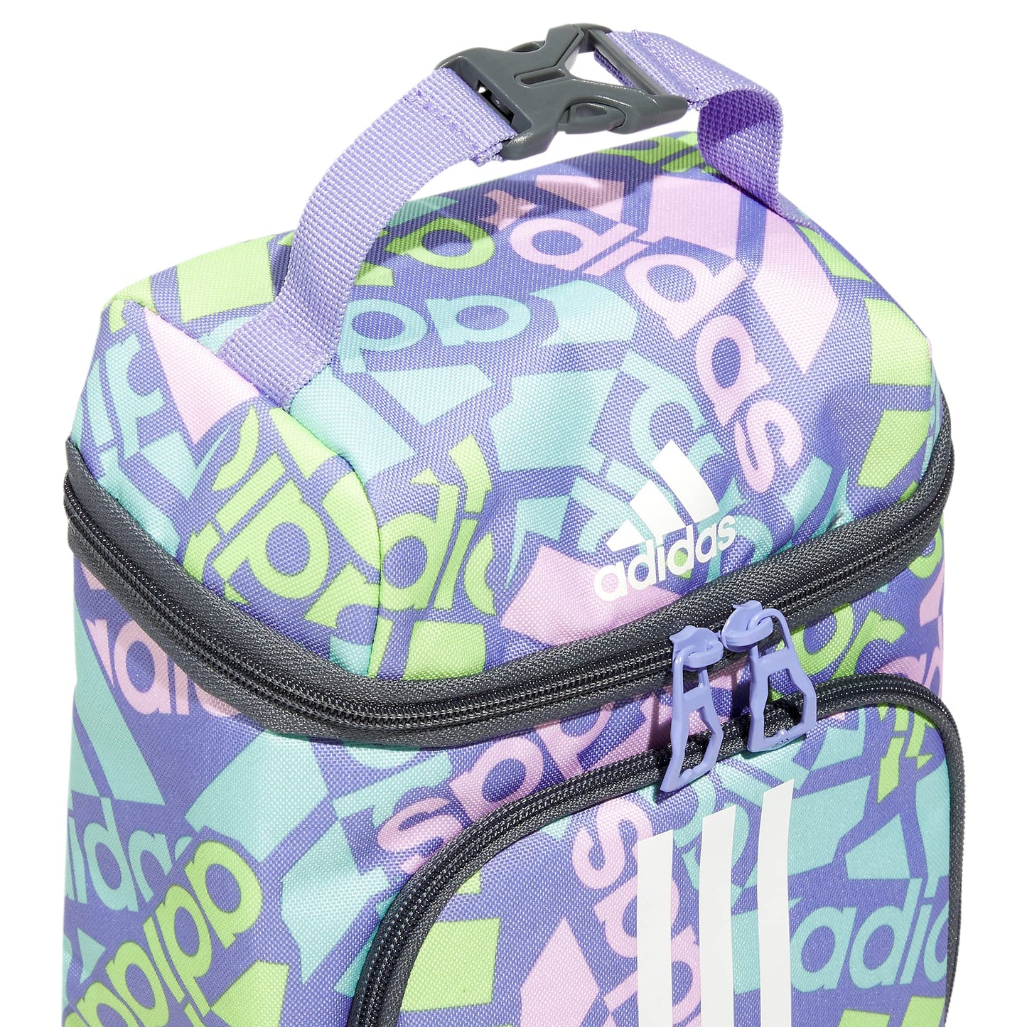 adidas Excel 2 Insulated Lunch Bag, Adi Multi Collage Light Purple/Onix Grey, One Size