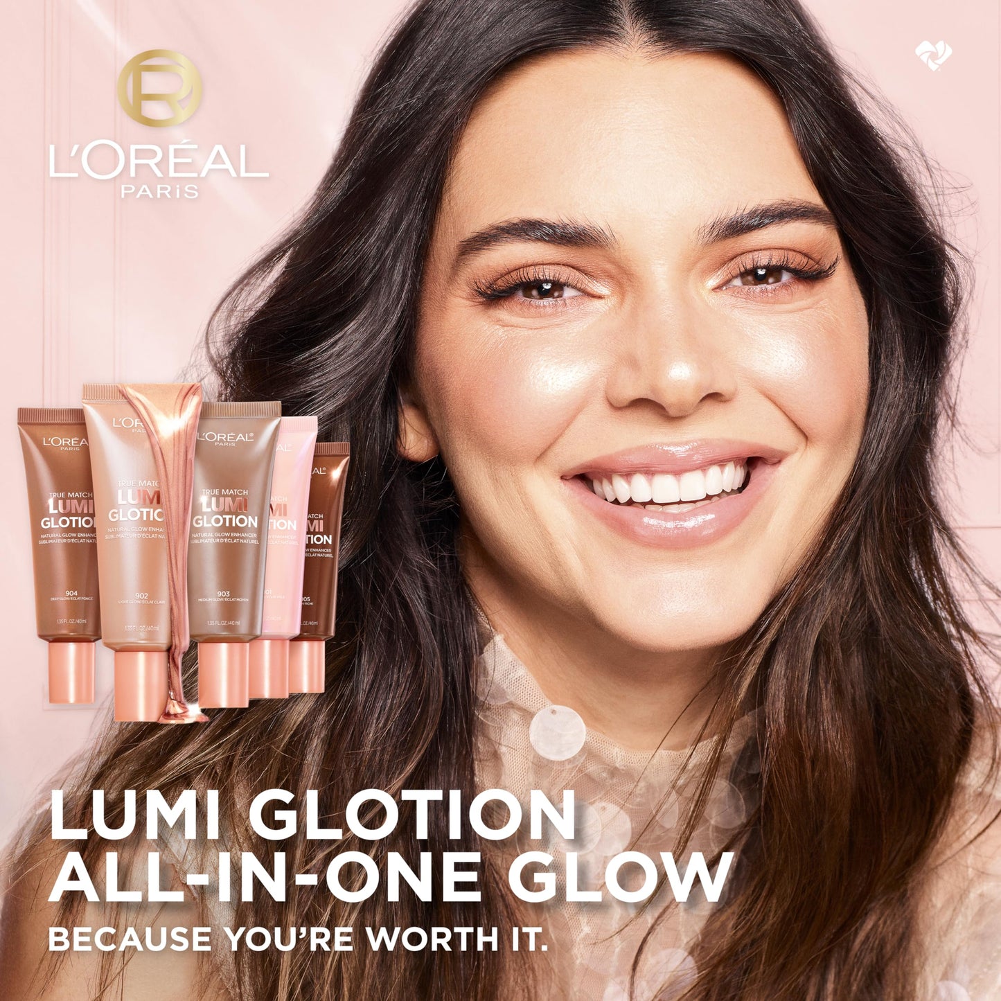 L'Oreal Paris Makeup True Match Lumi Glotion, Natural Glow Enhancer, Illuminator Highlighter Skin Tint, for an All Day Radiant Glow, Deep, 1.35 Ounces