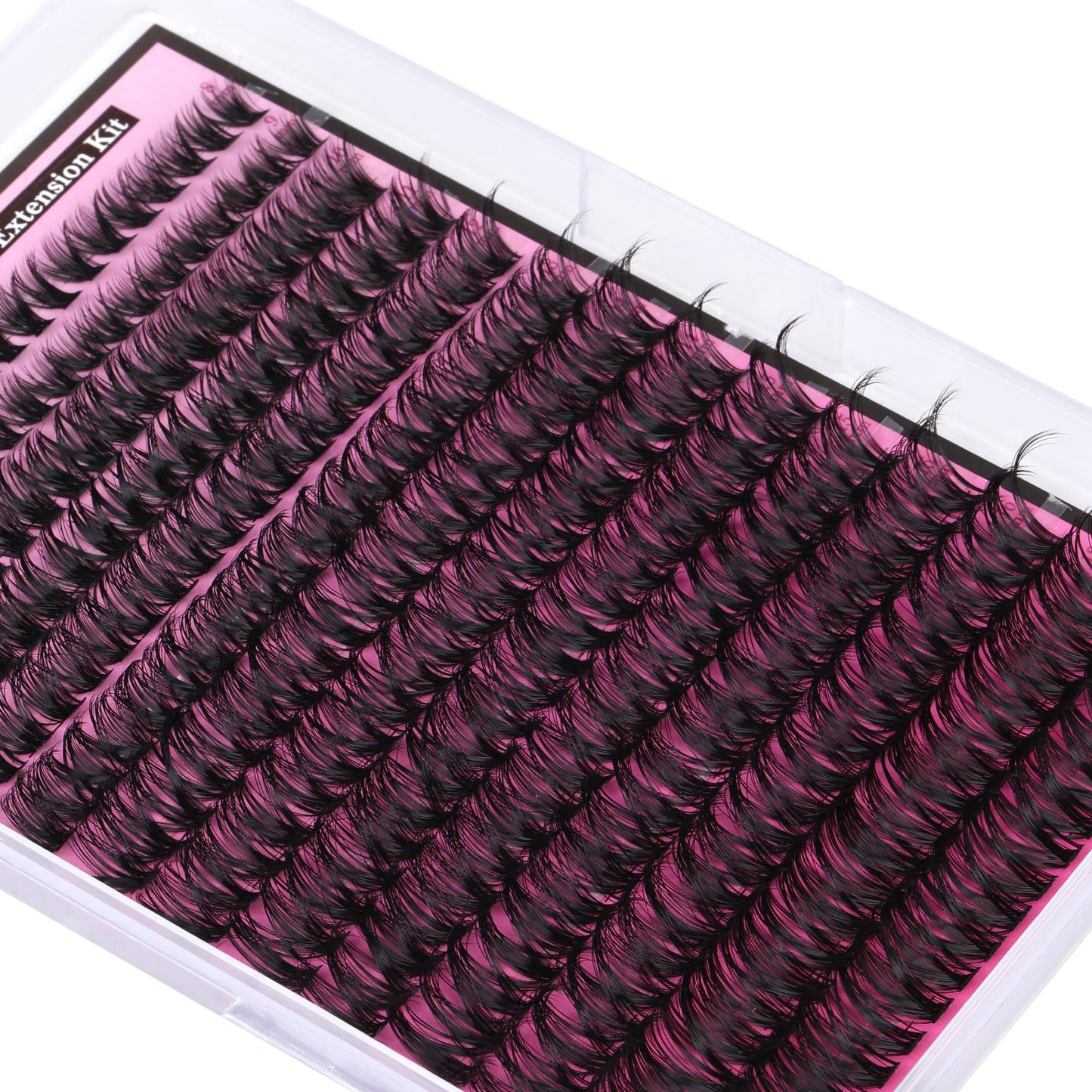 FANXITON Lash Clusters 280 Pcs Wispy Lash Clusters D Curl 8-18 MM Mix Volume Thick Eyelash Clusters 50D Long Individual Eyelash DIY Lash Extensions at Home(0.07D 50D)