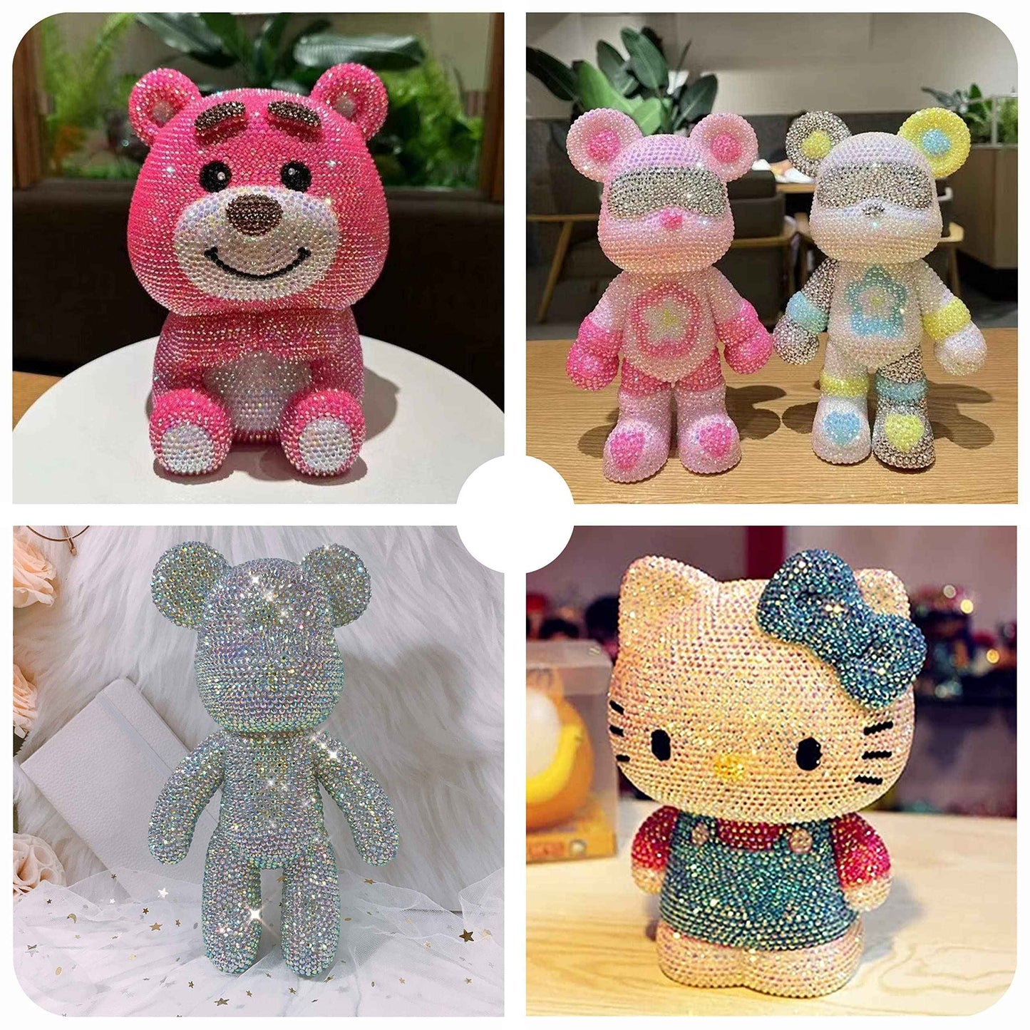 Taipoilbow 5000pcs Jelly AB Rhinestones,Resin Non Hotfix Rhinestones Flatback Rhinestones Nail Gems Rhinestones for Crafts DIY Creative Design,Clothes,Makeup,Nail Art (Clear Citrine AB)