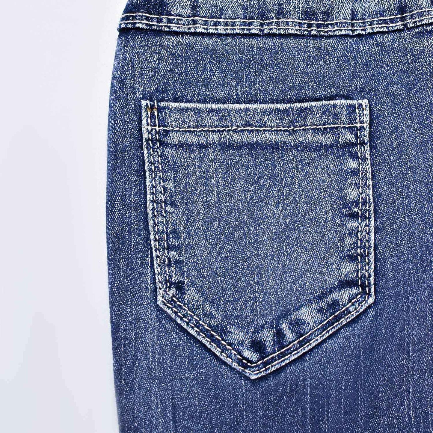 Peacolate 5-10 Years Little Big Girl Embroidered Floral Buttefly Bootcut Jeans(Butterfly,6-7Years)