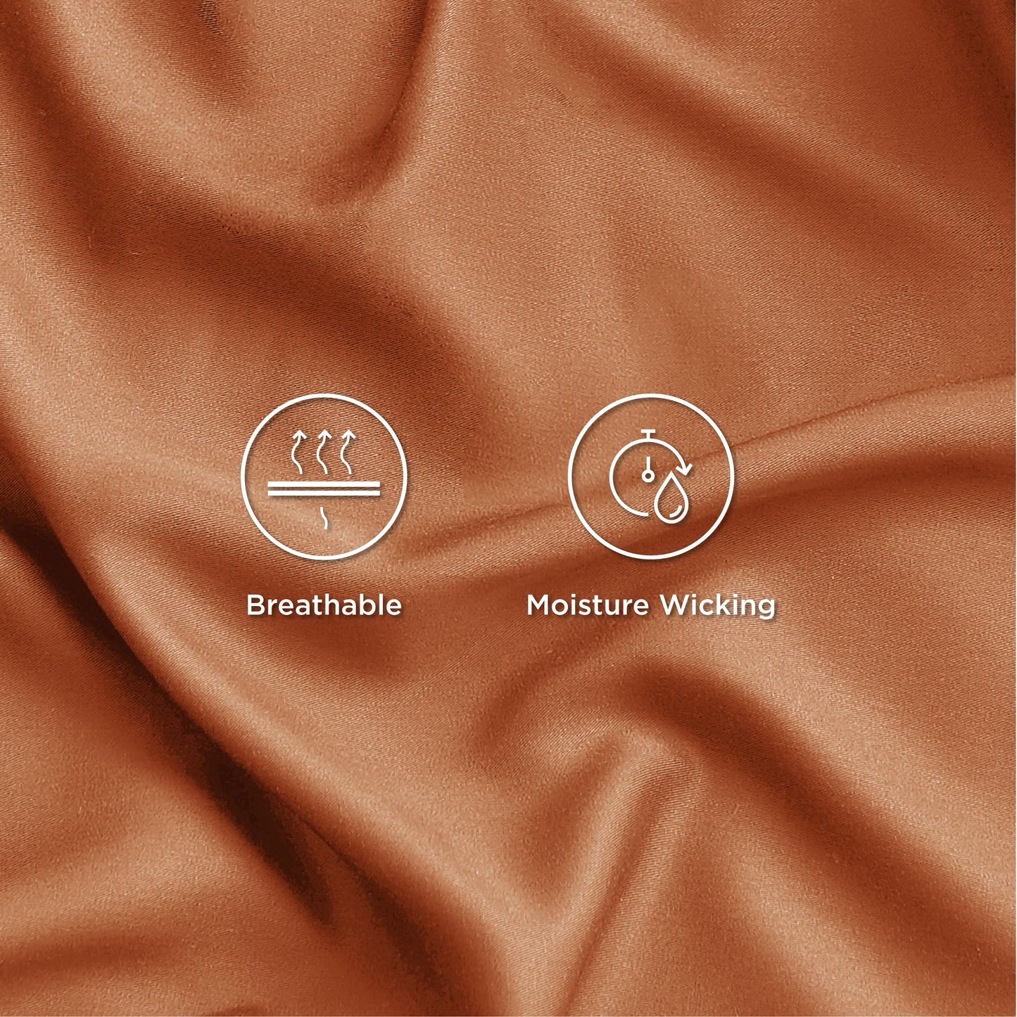 Bedsure Twin Sheets Set, Cooling Sheets Twin Size Bed Set, Rayon Derived from Bamboo, Twin Size Sheets, Breathable & Soft Bed Sheets, Hotel Luxury Silky Bedding Sheets & Pillowcases, Burnt Orange