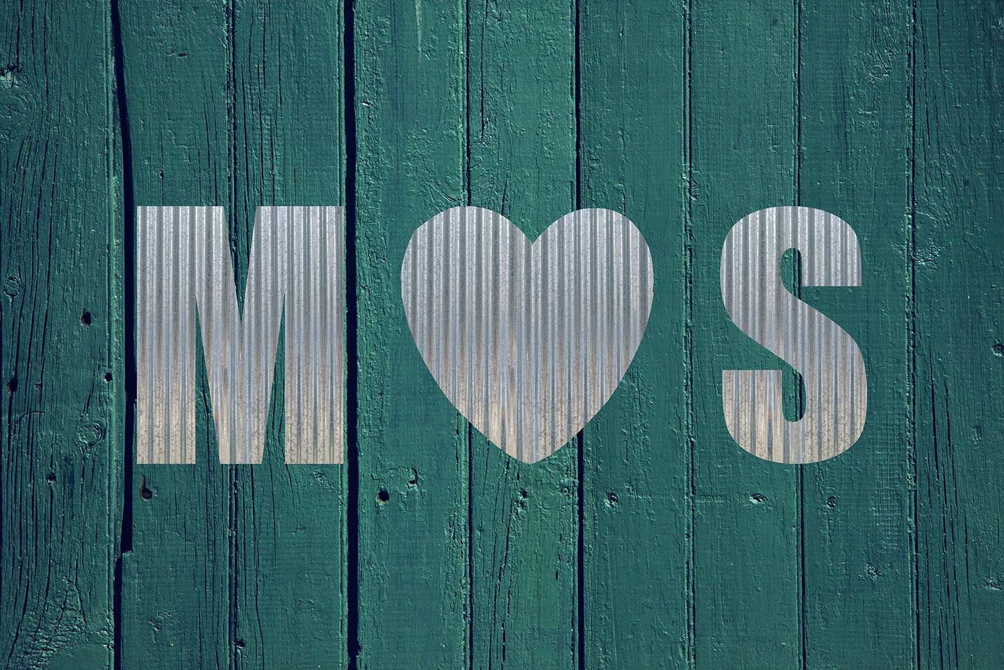 Corrugated Metal Letter (6 Inch, 0)