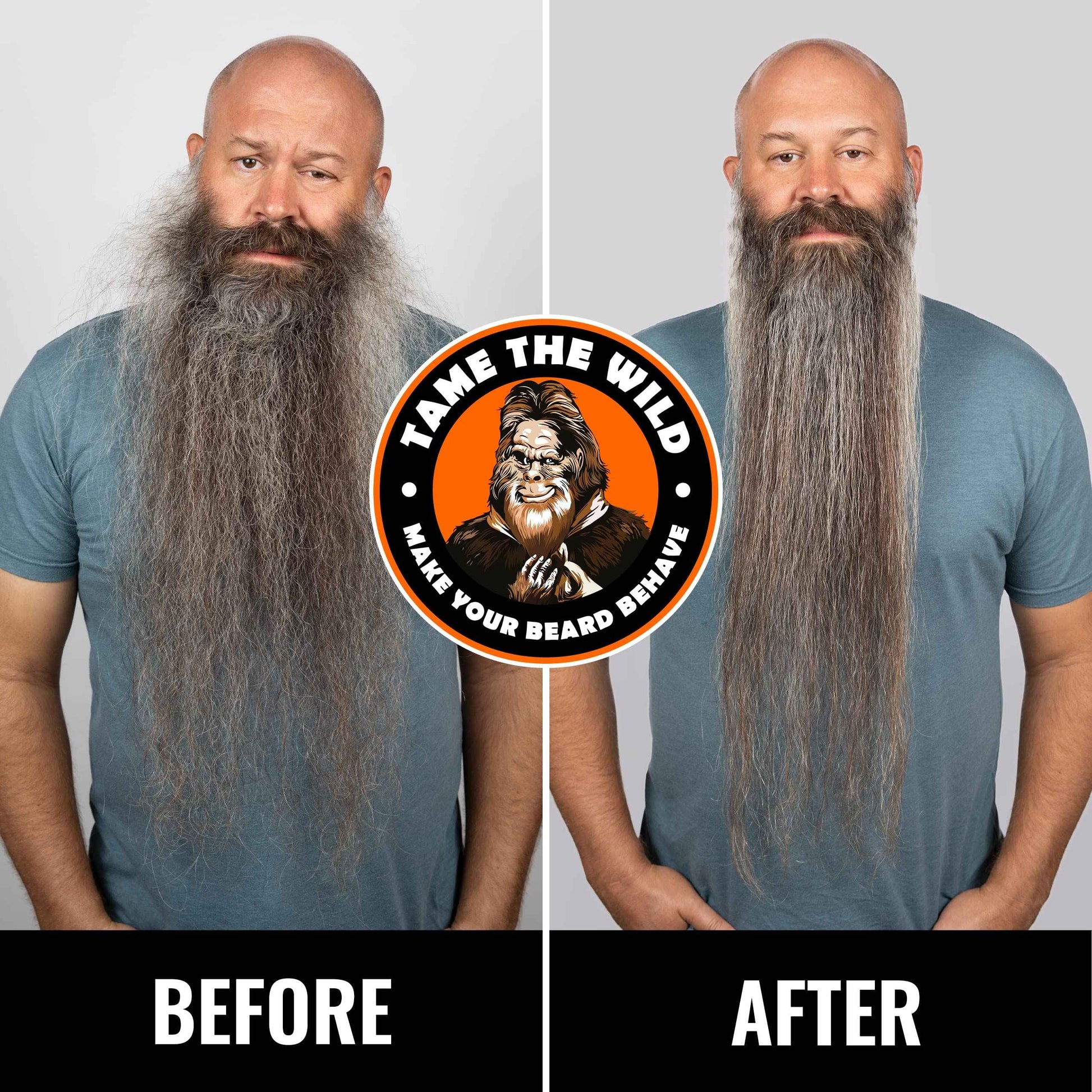 Tame The Wild Pro Beard Straightener for Men - Premium Heated Beard Brush - Anti-Scald Ionic Generator - 12 Temp Settings - LED Display - for Beards Over 2" Long