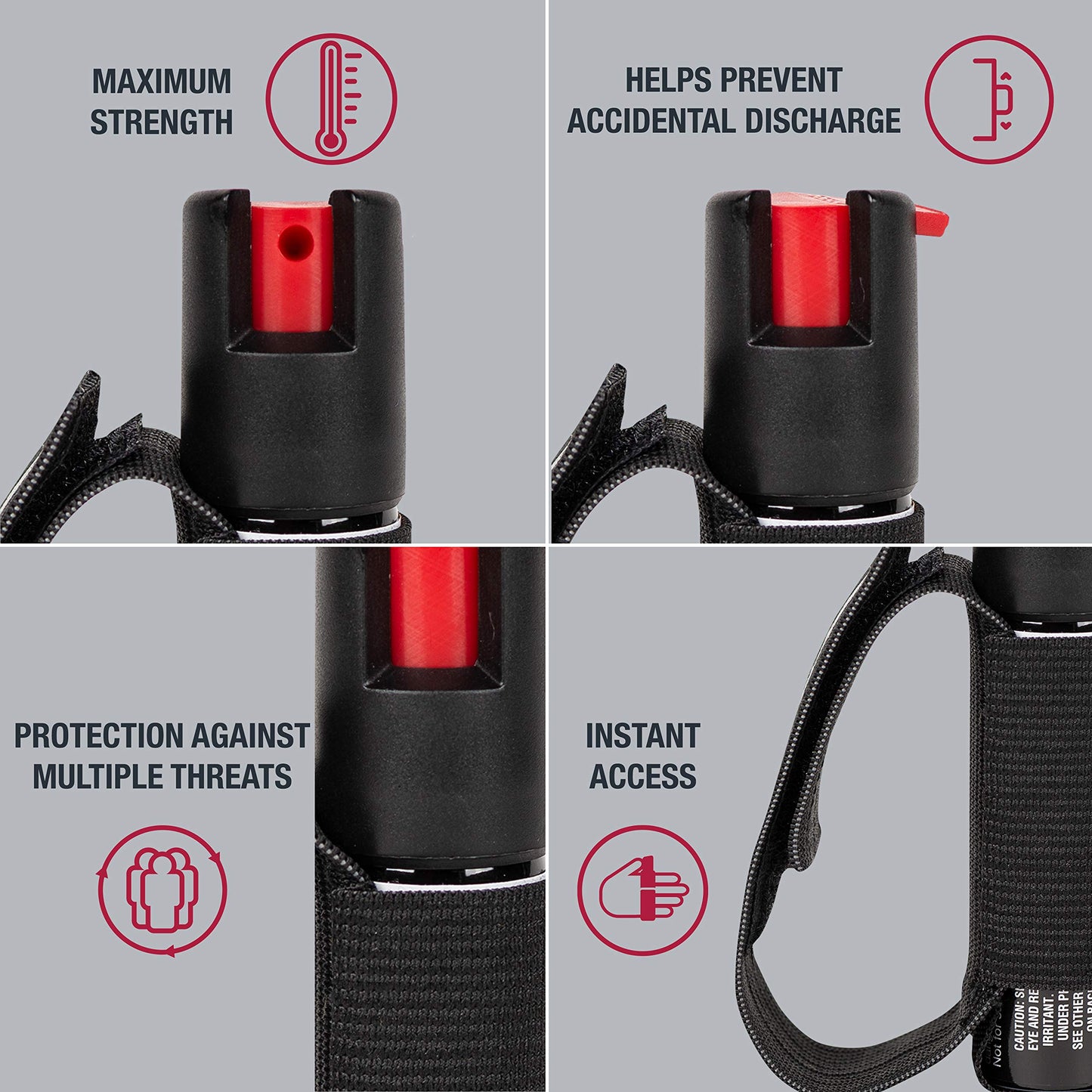 SABRE Runner Pepper Gel, Maximum Police Strength OC Pepper Spray Gel, Reflective Hand Strap for Easy Carry & Quick Access, Secure & Easy to Use Safety, Optional Clip-On Alarm & LED Armband, 0.67 fl oz