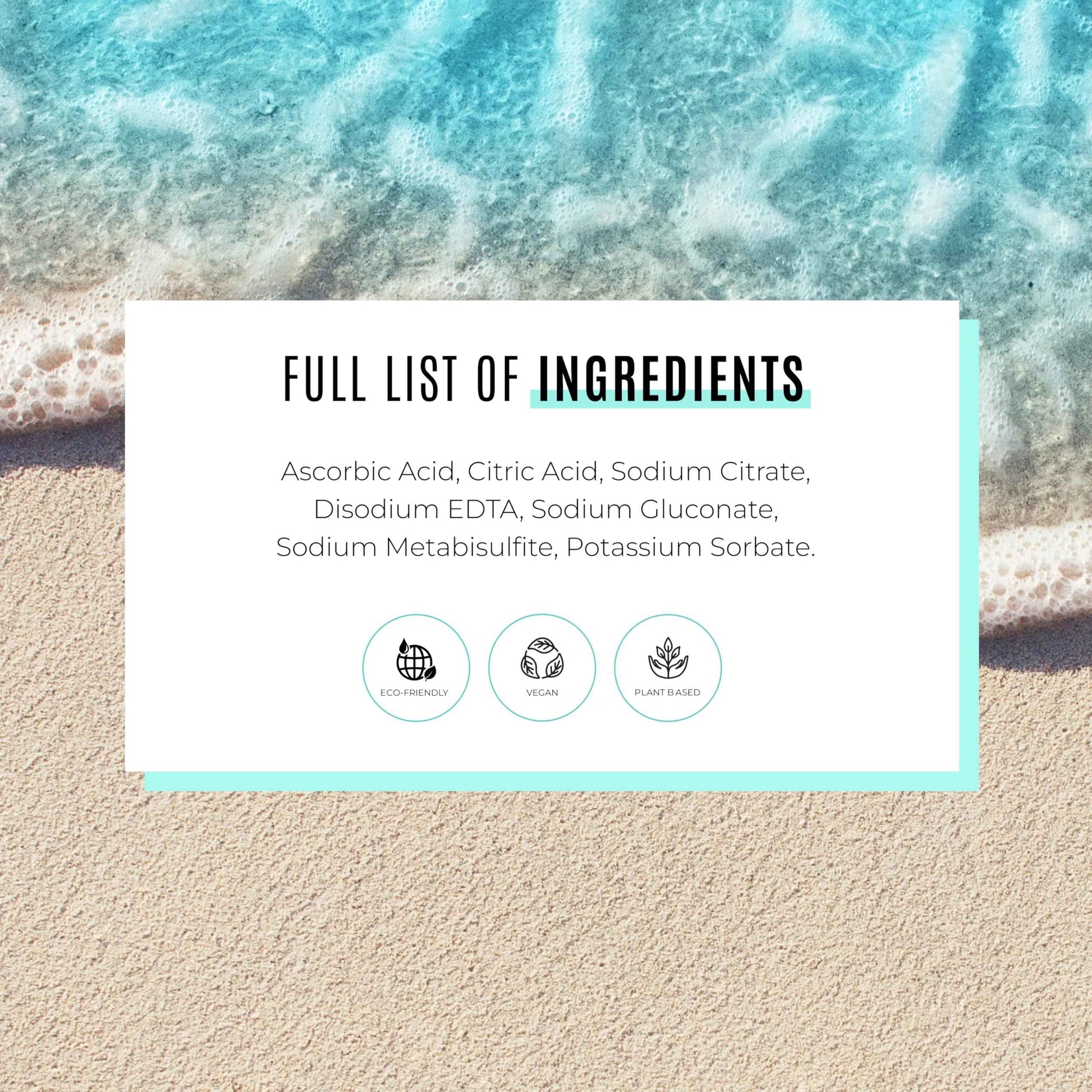 Malibu C Swim Spritz Crystals - Freshly Activated Vitamin C Hair and Skin Spray for Post-Swim Chlorine Removal - 100% Vegan and Cruelty-Free (12 Packets)