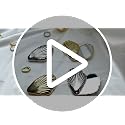 Gold Seashell Compact Mirror with Rotating Shell Design - Bridesmaid Gift