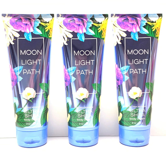 Bath & Body Works Moonlight Path Ultra Shea Body Cream Pack of 3