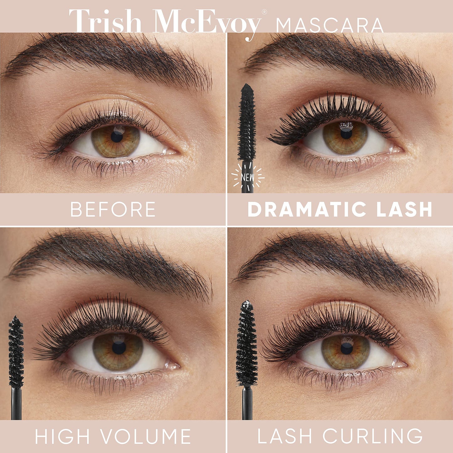 Trish McEvoy Dramatic Lash Mascara, Black, 0.32 oz / 9.5 g