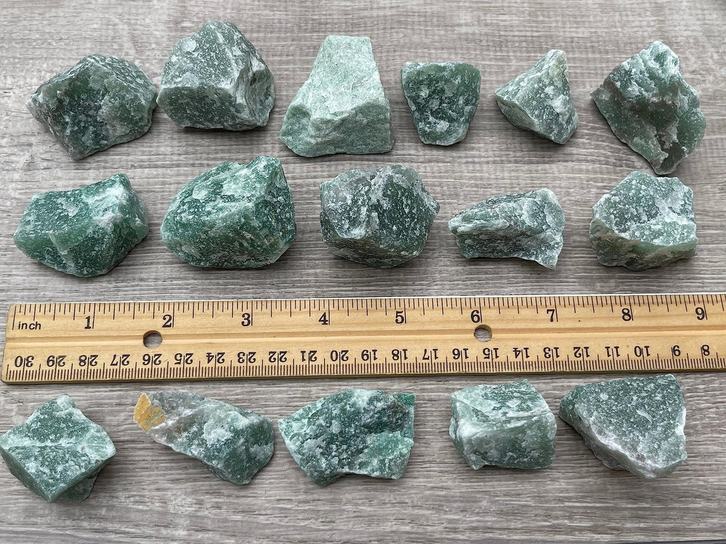 GAF TREASURES Wholesale Raw Green Aventurine Crystals, Natural Green Aventurine Stone, Rough Green Aventurine Crystals, Healing Crystals (Green Aventurine, 0.25 Pound)