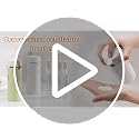 GOJWW 4-in-1 Travel Dispenser Bottles with Labels, Leak-Proof 30ml Each – White