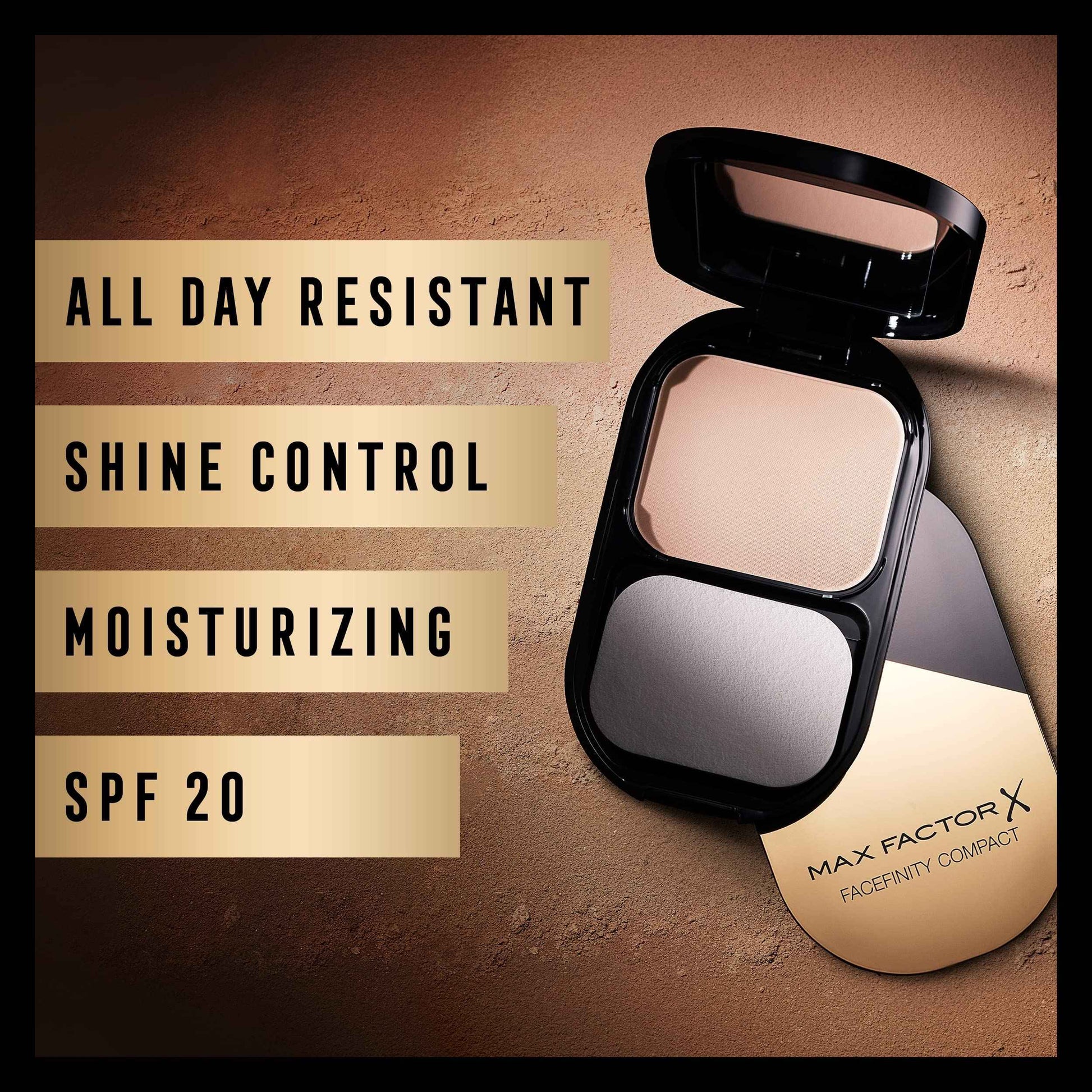 Max factor Facefinity SPF 15 No. 08 Compact Foundation, Toffee