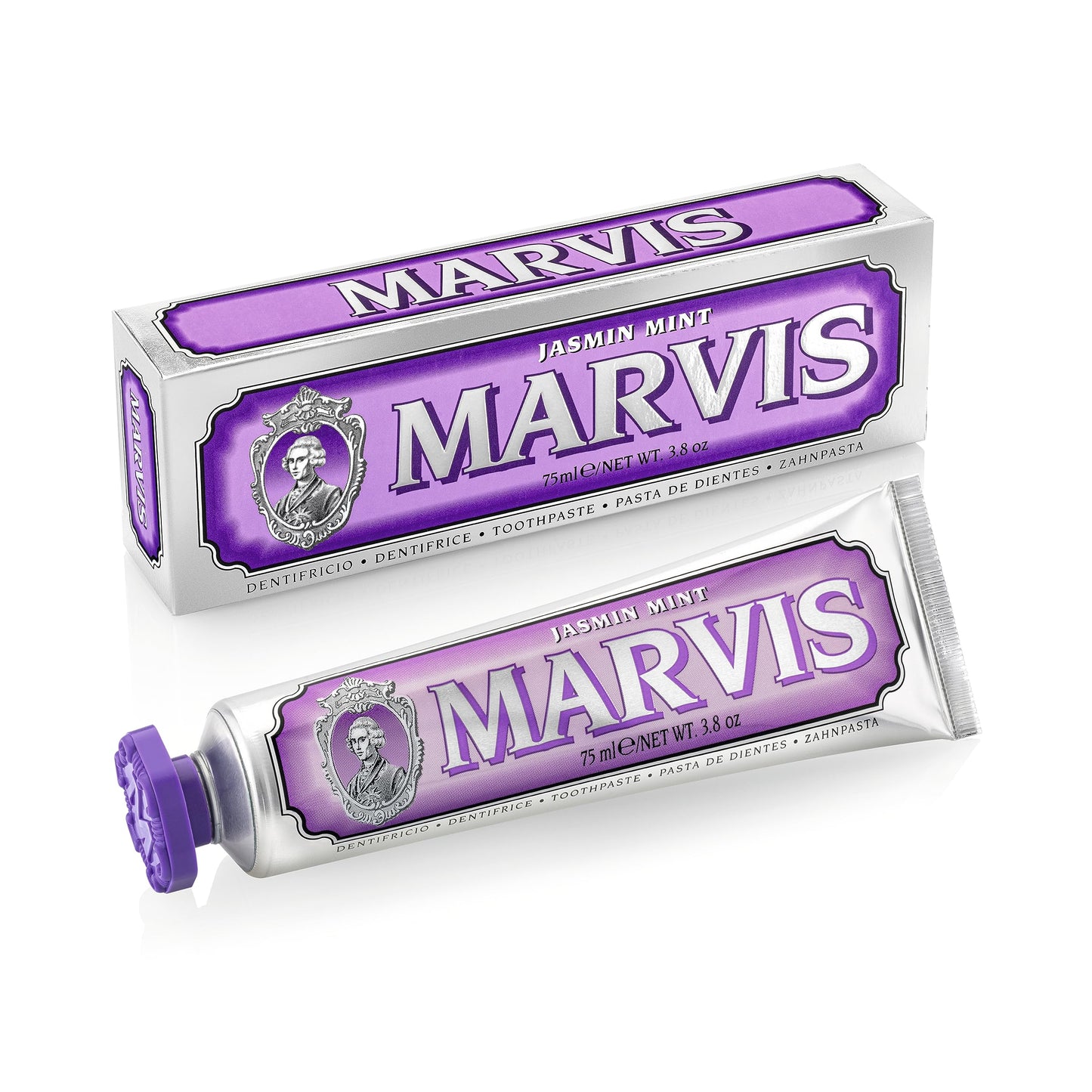 Marvis Jasmin Mint and Classic Strong Mint Toothpaste Set, 3.8 oz