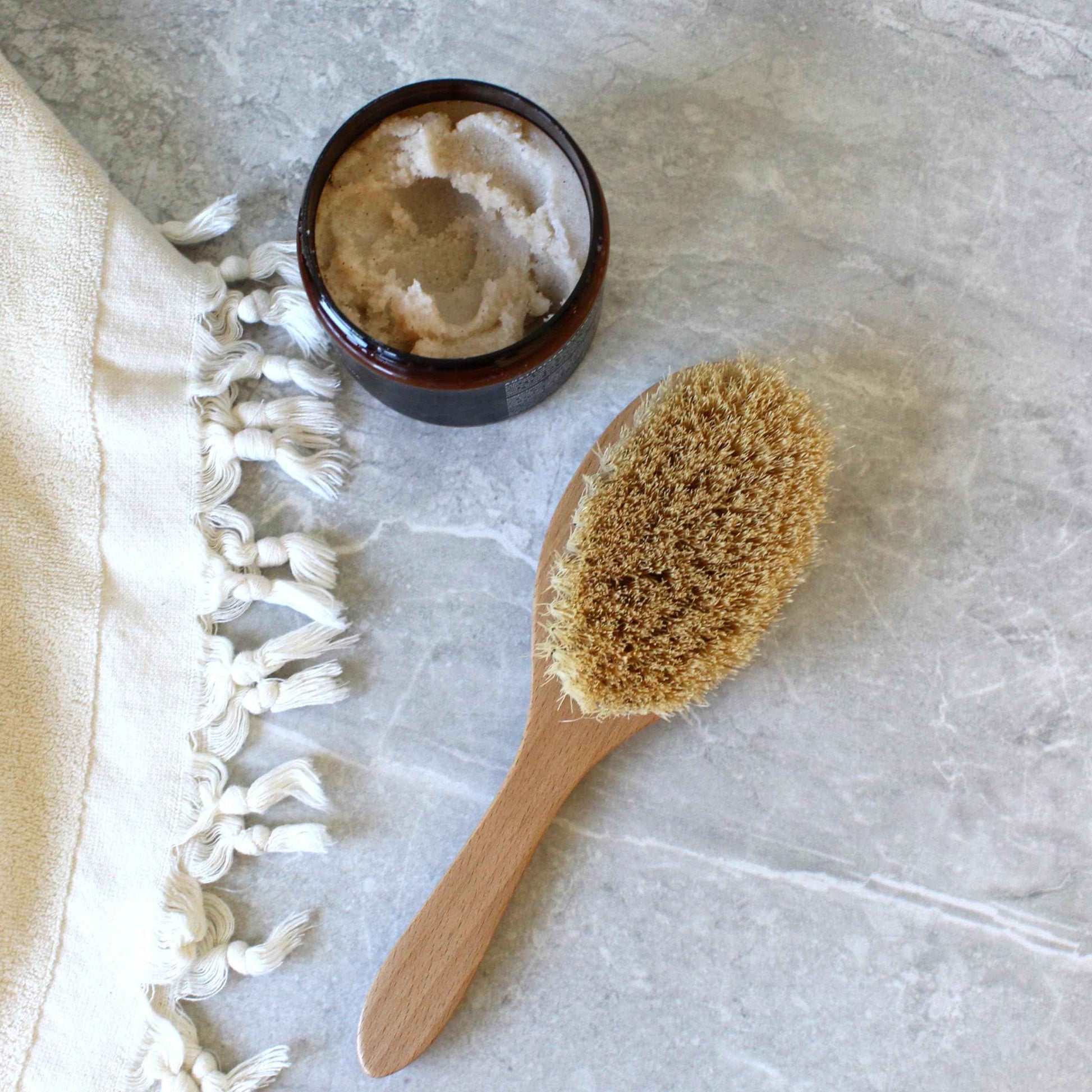 Premium Dry Brush for Lymphatic Drainage, Cellulite Reduction & Exfoliating Body Brush - Natural Bristles & FSC-Certified Beechwood - Eco-Friendly, Zero Waste Spa-Quality Self-Care Gift