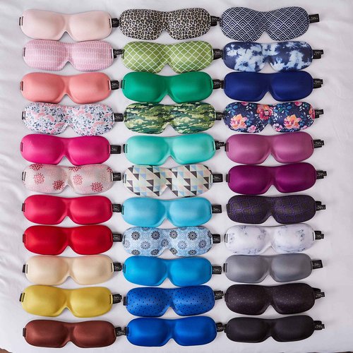 Bucky 40 Blinks No Pressure Solid Eye Mask for Sleep & Travel, Green, One Size