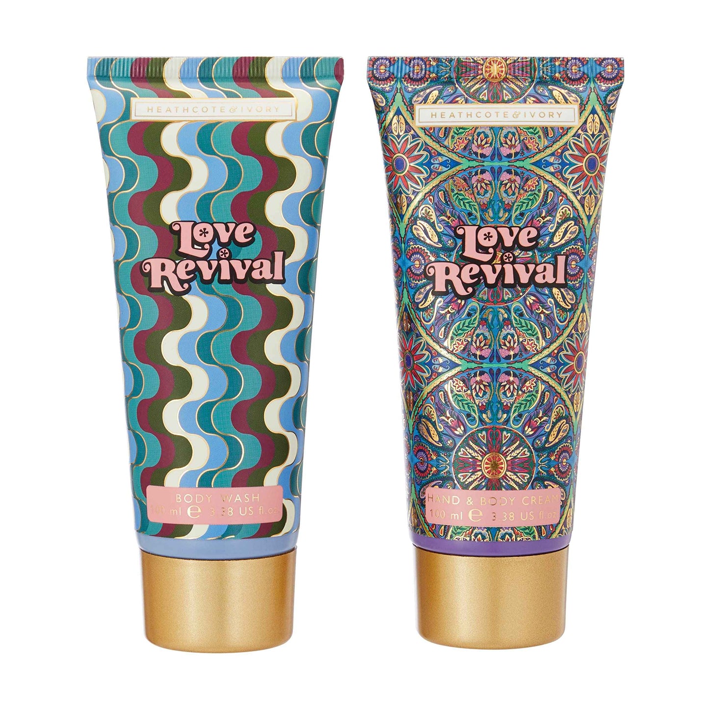 Heathcote & Ivory Love Revival Bodycare Duo Tin Wash & Hand Cream