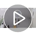 Gospire Heated Fogless Shower Mirror - 8.3" Anti-Fog with 360° Rotation & Rechargeable Battery